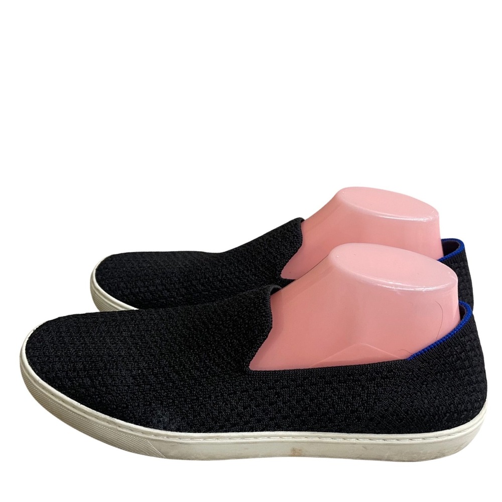 Rothy's The honeycomb  Black Knit Slip On Loafer Women's Size 13 comfort slip on